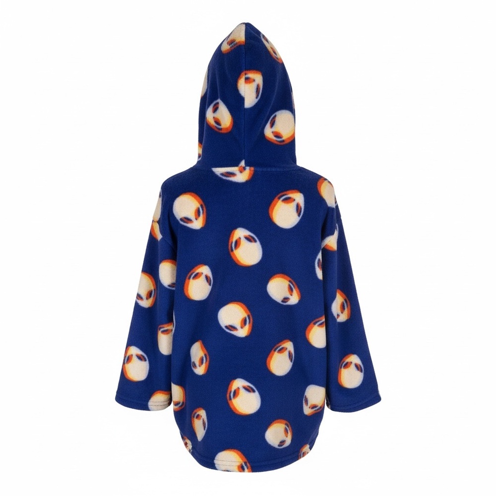Dots & Dreams Cozy Blue Kids Pajama Top with Fun Print - Picture 4 of 9